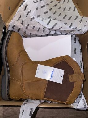 Men's Brown Chelsea-Style Pull-On Work Boots